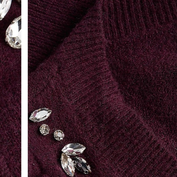 Express embellished faux button up cardigan size M - Picture 8 of 16